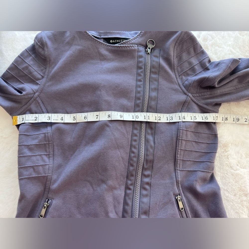 Athleta Women's Purple Moto Jacket Size Small - Picture 6 of 7